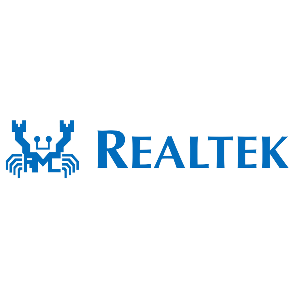 Realtek logo, TIARA industry member for networking and multimedia SoC solutions in Hsinchu.
